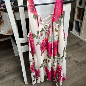 Show me your mumu lace up dress